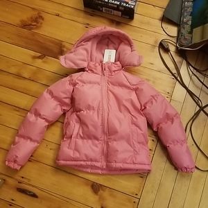 New pink winter coat